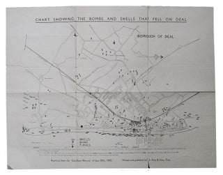 Item #123752 CHART SHOWING THE BOMBS AND SHELLS THAT FELL ON DEAL. East Kent Mercury