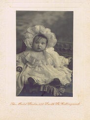 Item #123927 19th CENTURY STUDIO PHOTOGRAPH OF RAYMOND JONES, AGED 12 MONTHS. Collingwood The...