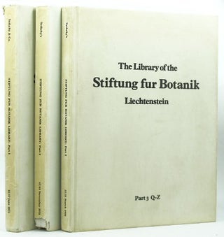 Item #126445 THE MAGNIFICENT BOTANICAL LIBRARY of the Stiftung fur Botanik Vaduz Liechtenstein,...