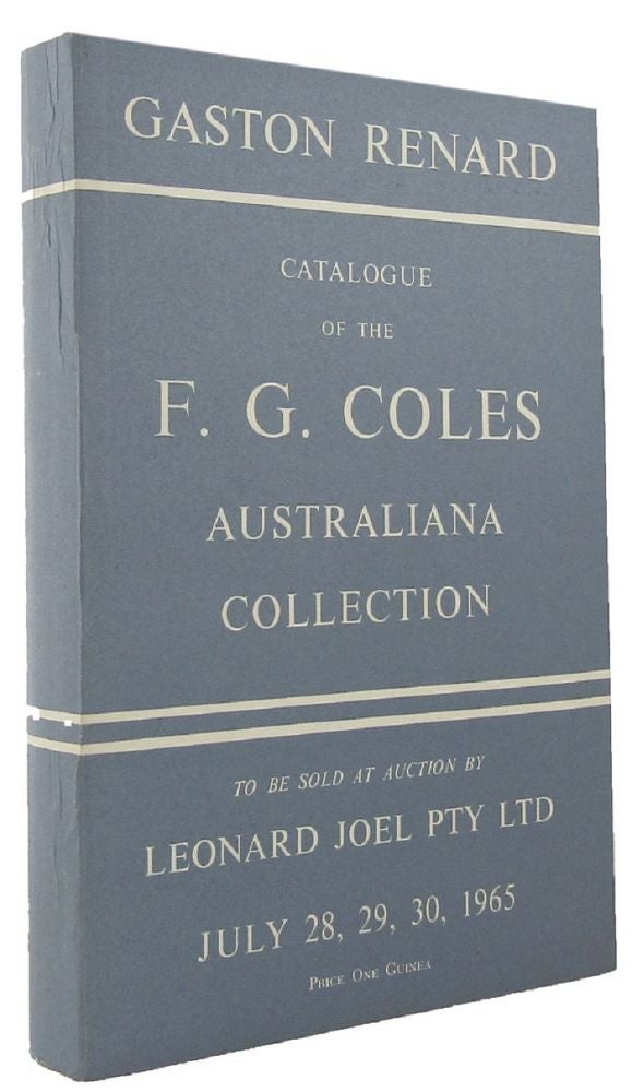 Item #130574 F. G. COLES AUSTRALIANA COLLECTION. F. G. Coles, Gaston Renard, Compiler.