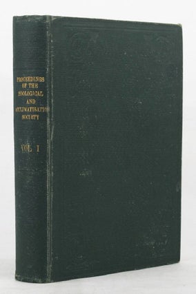 Item #130621 PROCEEDINGS OF THE ZOOLOGICAL AND ACCLIMATISATION SOCIETY OF VICTORIA, Zoological,...