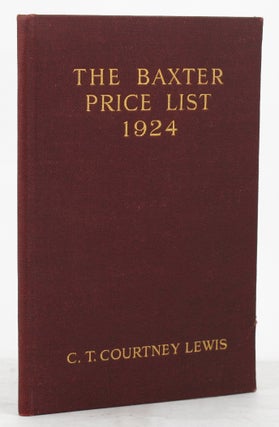 Item #134067 THE PICTURE PRINTER PRICE LIST. George Baxter, C. T. Courtney Lewis