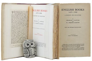 Item #134229 ENGLISH BOOKS, 1475-1900. Charles J. Sawyer, F. J. Harvey Darton