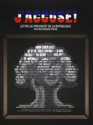 Item #135195 J'ACCUSE. Wayzgoose Broadside No. 10