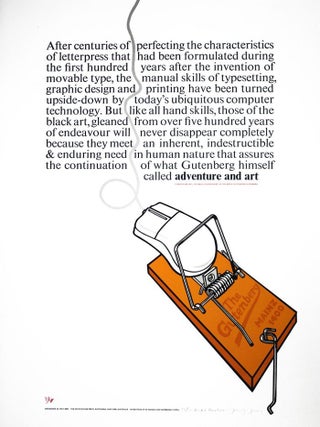 Item #135205 GUTENBERG. Wayzgoose Broadside No. 22a