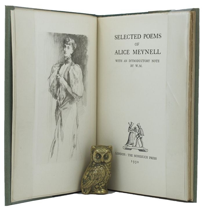 Item #135615 SELECTED POEMS OF ALICE MEYNELL. Alice Meynell.