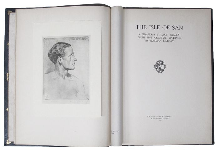 Item #135630 THE ISLE OF SAN. Norman Lindsay, Leon Gellert.