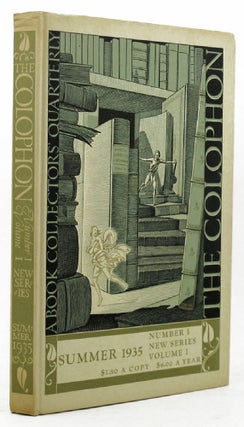 Item #137048 THE COLOPHON: NEW SERIES. Elmer Adler, others