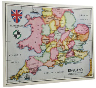 Item #141900 THE SHERLOCK HOLMES MAP OF ENGLAND: Greeting Card No. 7. Sherlock Holmes, Dr. Julian...