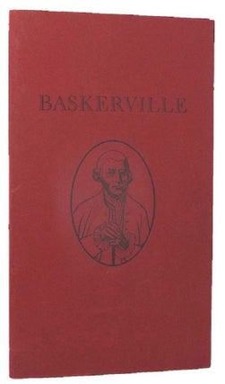 Item #142883 JOHN BASKERVILLE 1705-1775. John Baskerville, F. E. Pardoe