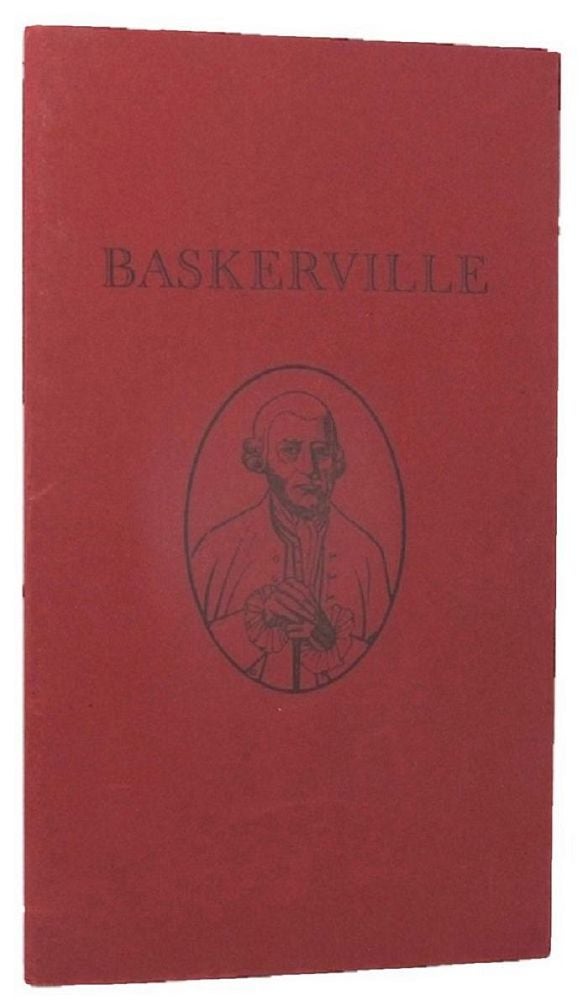 Item #142883 JOHN BASKERVILLE 1705-1775. John Baskerville, F. E. Pardoe.