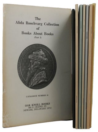 Item #143075 LIDA ROOCHVARG COLLECTION OF BOOKS ABOUT BOOKS: SIX CATALOGUES AND INDEX. Alida...
