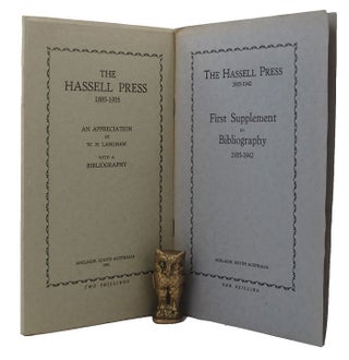 Item #143575 THE HASSELL PRESS, 1885-1935. W. H. Langham