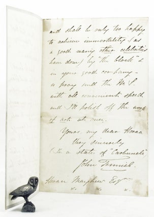 AUTOGRAPH LETTER, Signed, from John Tenniel to Horace [Mayhew].