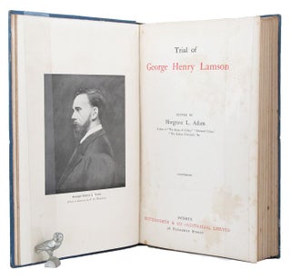 Item #145097 TRIAL OF GEORGE HENRY LAMSON. George Henry Lamson, Hargrave L. Adam