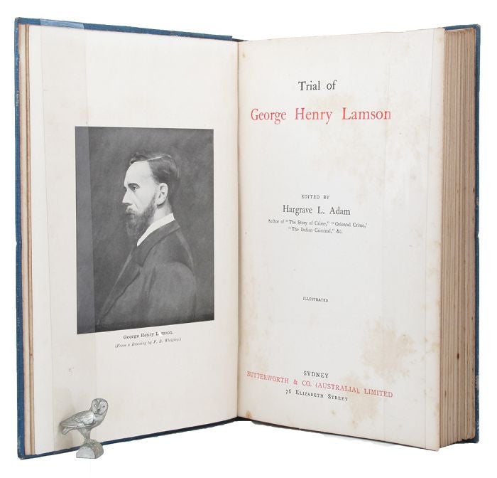 Item #145097 TRIAL OF GEORGE HENRY LAMSON. George Henry Lamson, Hargrave L. Adam.
