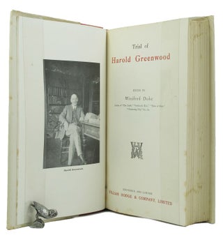 Item #145168 TRIAL OF HAROLD GREENWOOD. Harold Greenwood, Winifred Duke