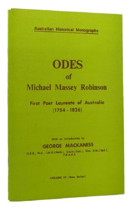 Item #148618 ODES OF MICHAEL MASSEY ROBINSON. Michael Massey Robinson