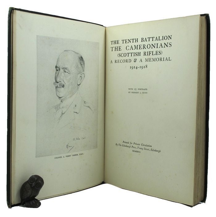 Item #149223 THE TENTH BATTALION THE CAMERONIANS (Scottish Rifles): a record & a memorial 1914-1918. Scottish Rifles The Cameronians.