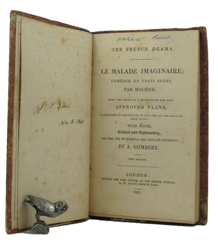Item #149303 THE FRENCH DRAMA. Moliere, pseud. of Jean-Baptiste Poquelin.