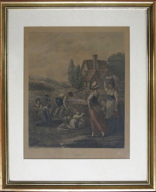 Item #150730 AUGUST (after W. Hamilton). W. Hamilton, F. Bartolozzi, Artist, Engraver
