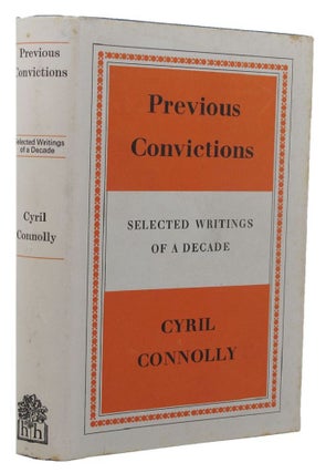 Item #152715 PREVIOUS CONVICTIONS. Cyril Connolly