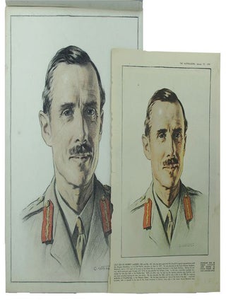 Item #153038 ORIGINAL COLOURED CHALK PORTRAIT OF LIEUT-GEN SIR HUBERT LUMSDEN, DSO and BAR, MC,...