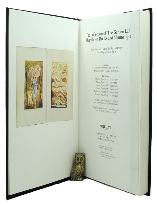 Item #153781 THE COLLECTION OF THE GARDEN LTD. MAGNIFICENT BOOKS AND MANUSCRIPTS. Haven O'More, Compiler.