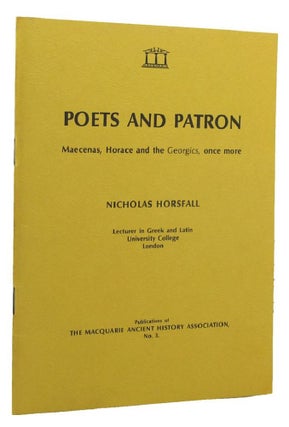 Item #154273 POETS AND PATRON. Nicholas Horsfall