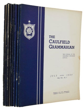 Item #154873 THE CAULFIELD GRAMMARIAN. Caulfield Grammar School