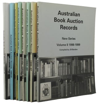 Item #154892 AUSTRALIAN BOOK AUCTION RECORDS. New Series, Volumes I to 8, 1983-1985 to 1998-1999,...