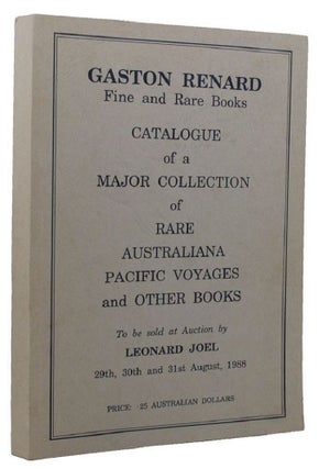 Item #154925 A MAJOR COLLECTION OF RARE AUSTRALIANA, PACIFIC VOYAGES AND OTHER BOOKS: to be sold...