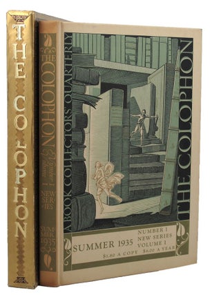 Item #154994 THE COLOPHON: NEW SERIES. Elmer Adler, others
