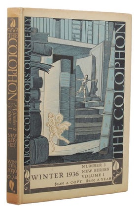 Item #154998 THE COLOPHON: NEW SERIES. Elmer Adler, others