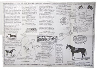 Item #155194 A MAP OF MIDDLEHAM showing historical training yards and their famous horses. Jane...