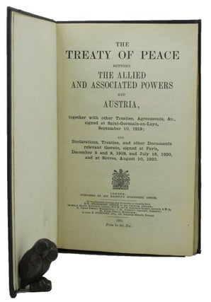 Item #156320 THE TREATY OF PEACE between the Allied and Associated Powers and Austria, Allied,...