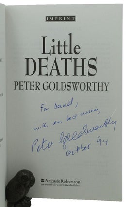 Item #156808 LITTLE DEATHS. Peter Goldsworthy