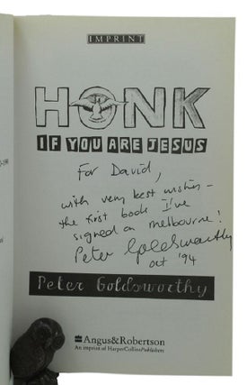 Item #156809 HONK IF YOU ARE JESUS. Peter Goldsworthy