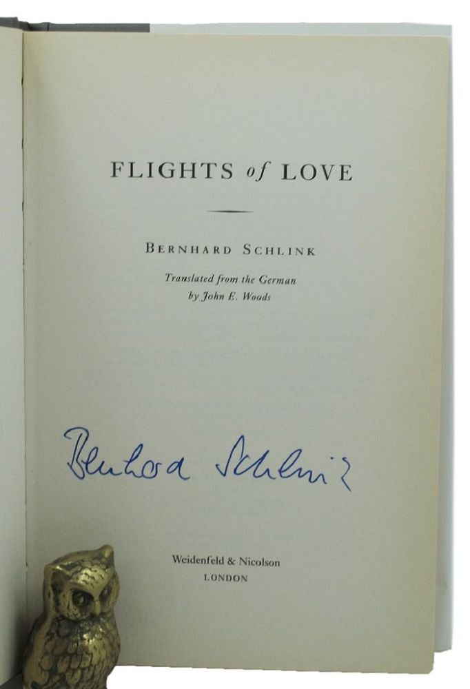 Item #157109 FLIGHTS OF LOVE. Bernhard Schlink.