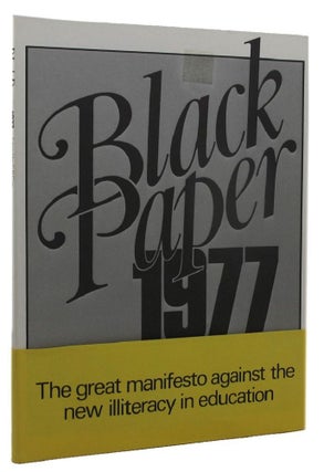 Item #157433 BLACK PAPER: 1977. C. B. Cox, Rhodes Boyson