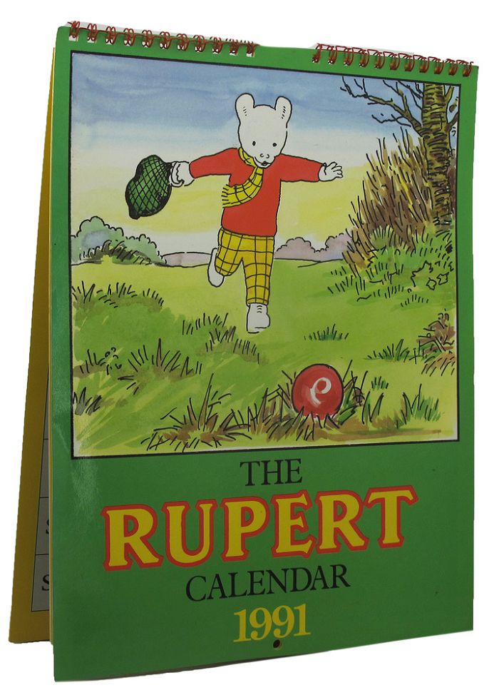 Item #157525 THE RUPERT CALENDAR 1991. Rupert Bear.