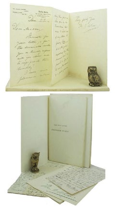 Item #157742 A CORRESPONDENCE BETWEEN THOMAS J. WISE AND MRS. M. BRUCE, with related material....