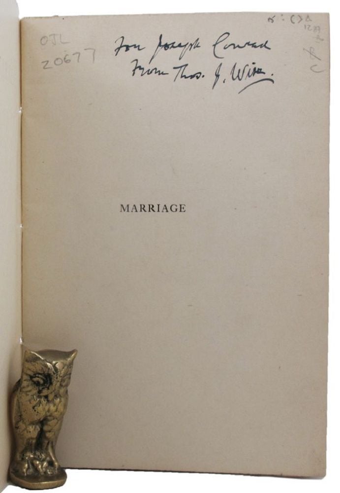 Item #157748 MARRIAGE. Samuel Taylor Coleridge.