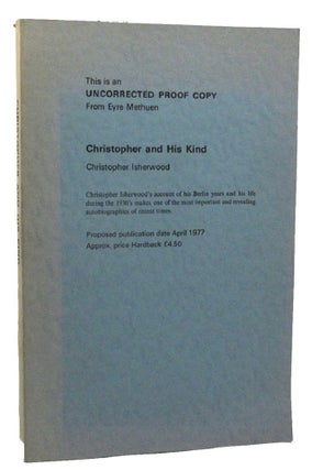 Item #162001 CHRISTOPHER AND HIS KIND. Christopher Isherwood