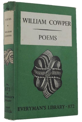 Item #162176 POEMS. William Cowper