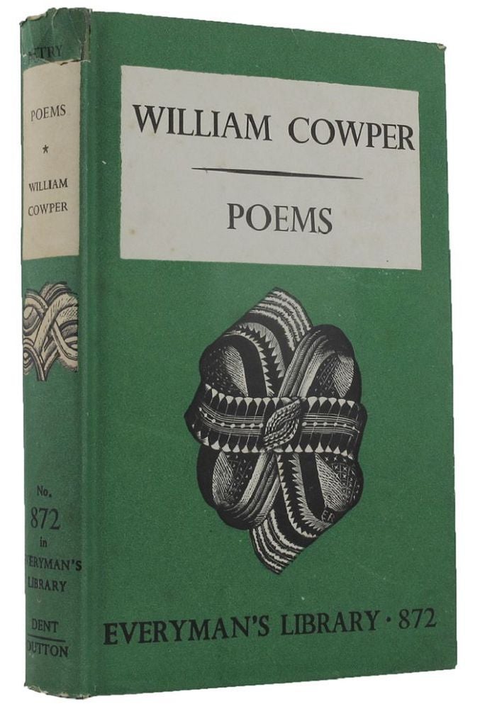 Item #162176 POEMS. William Cowper.