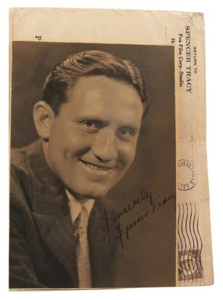 Item #162397 SIGNED PUBLICITY PHOTOGRAPH. Spencer Tracy