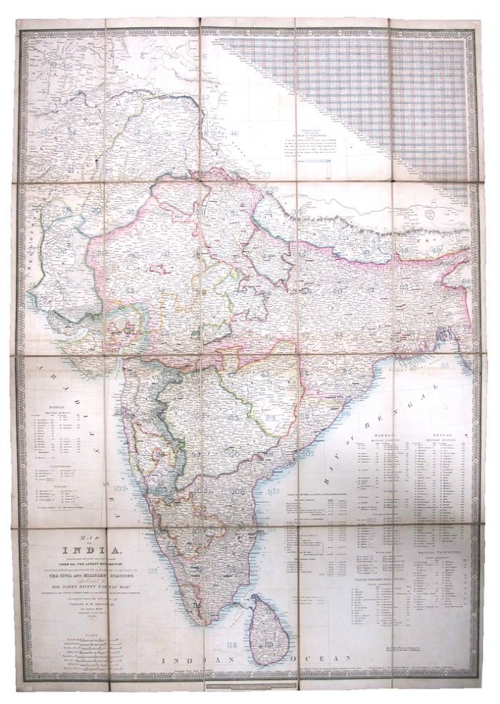 Item #162415 MAP OF INDIA. James Wyld.