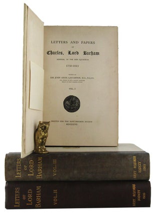 Item #162588 LETTERS AND PAPERS OF CHARLES, LORD BARHAM, ADMIRAL OF THE RED SQUADRON: 1758-1813....