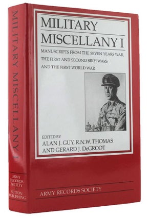 Item #163142 MILITARY MISCELLANY 1: Manuscripts from the Seven Years War, the First and Second...